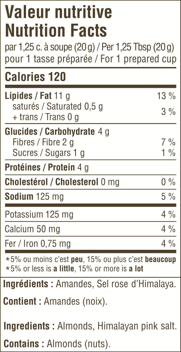 Amande non sucré 5L