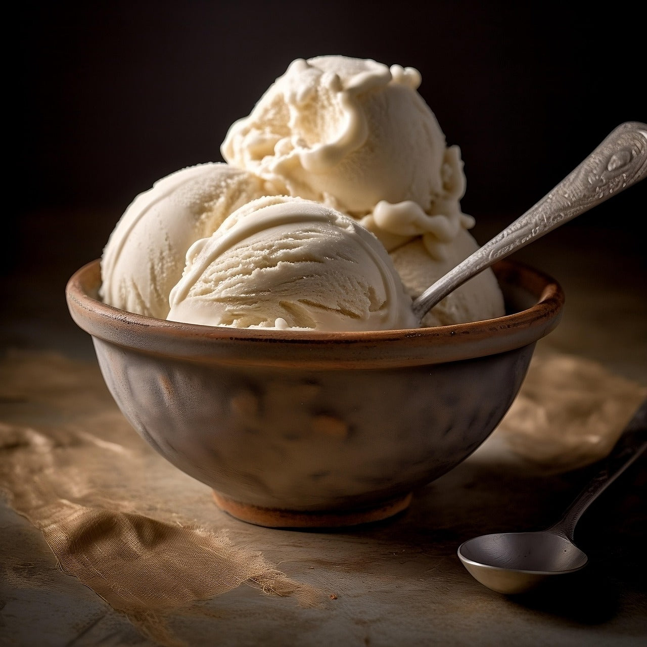 Crème glacée maison au lait végétal